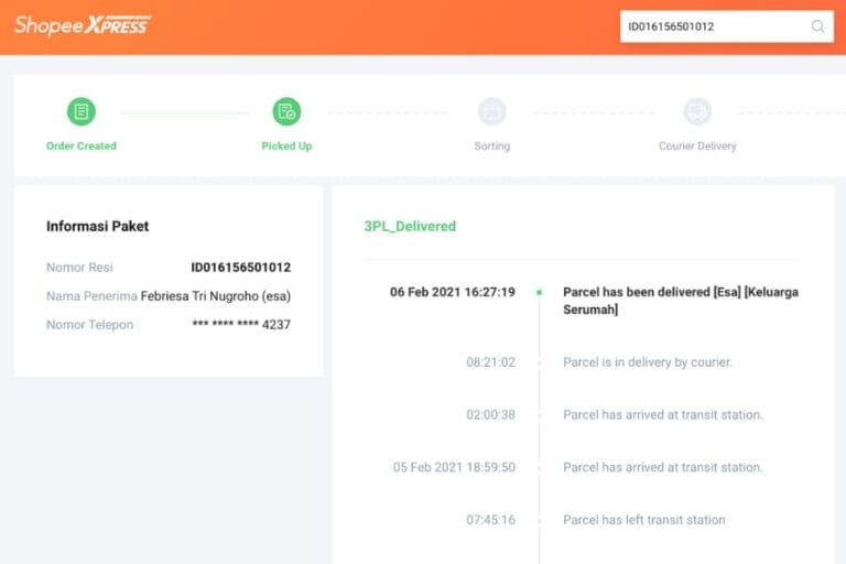 6 Cara Cek Resi Shopee Express Sameday Terbaru